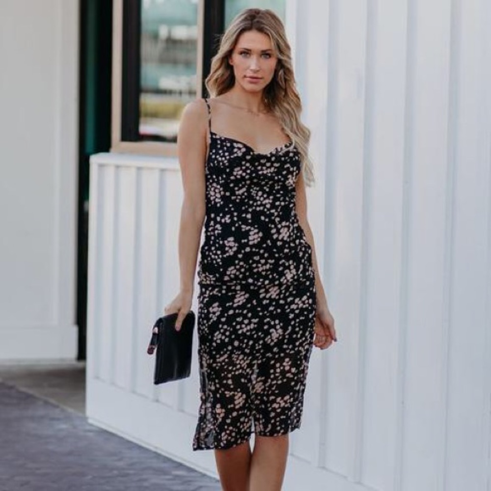 Carrington Printed Midi Slip Dress